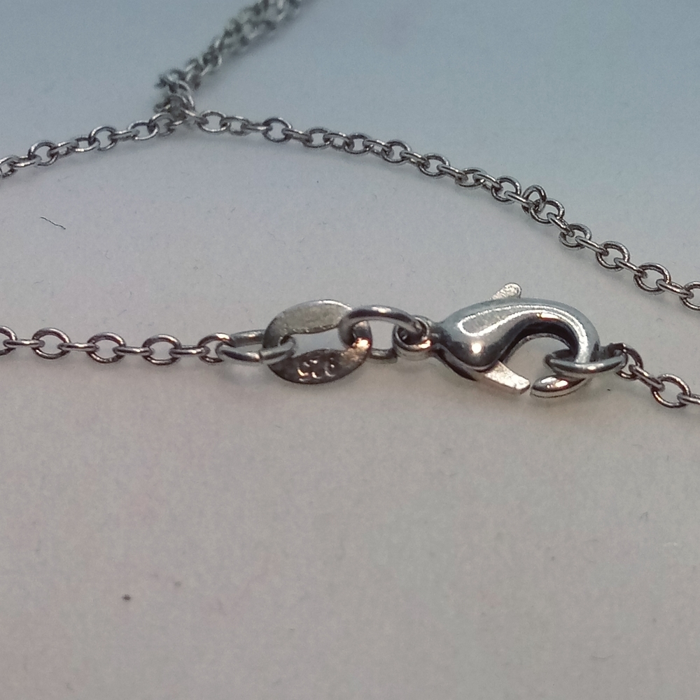 ✂"Mom" Rhinestone Heart Necklace - Picture 2 of 4